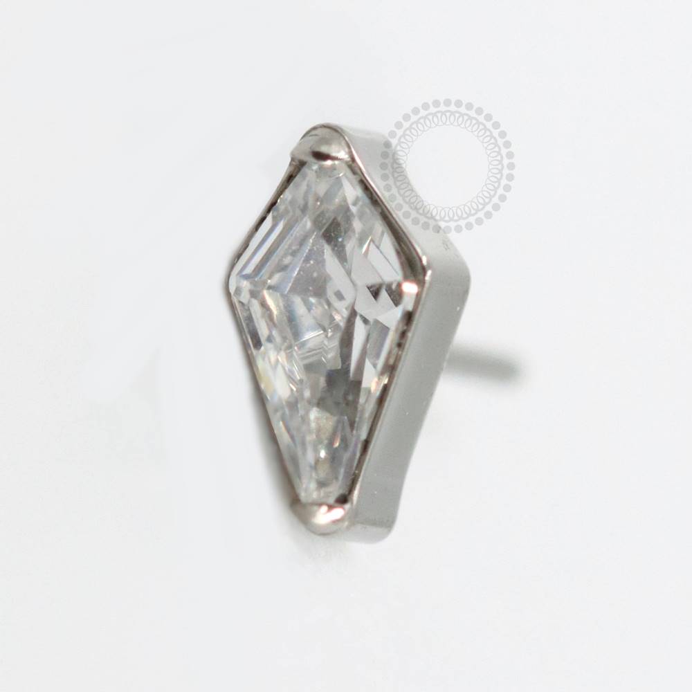 TN802 Zirconia Titanium Rhombus Push Pin Top
