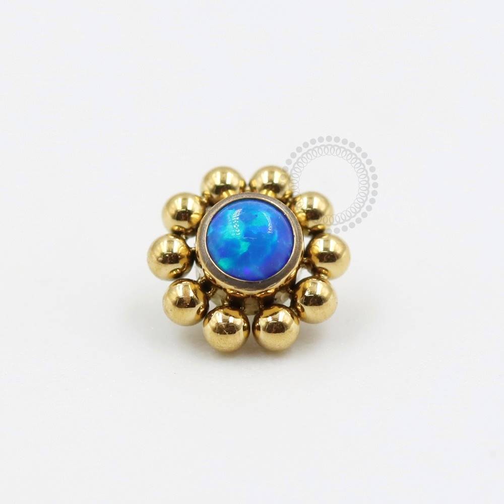TN317-1 Top Sun Opal Titanium PVD Gold