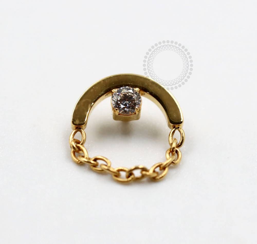 TN730 Luxury Top With Zirconia Titanium Pvd Gold