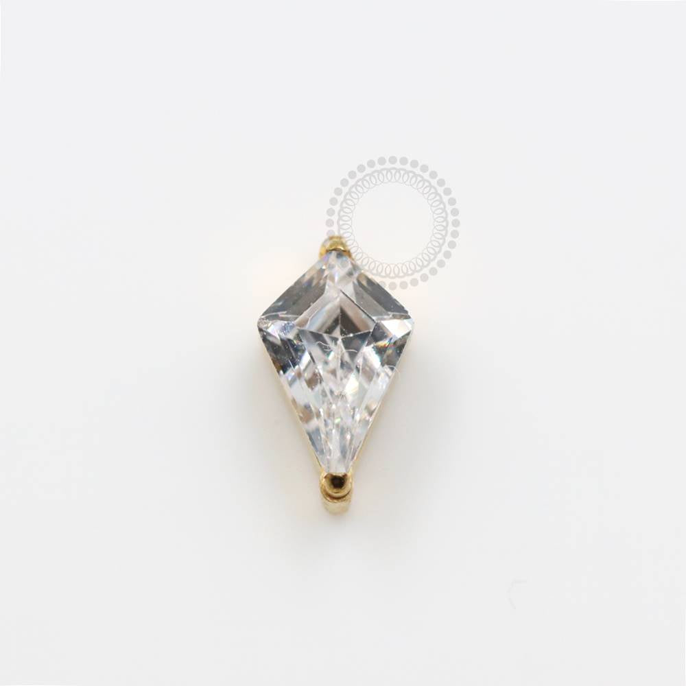 TN927 Triangular Top Titanium Pvd Gold