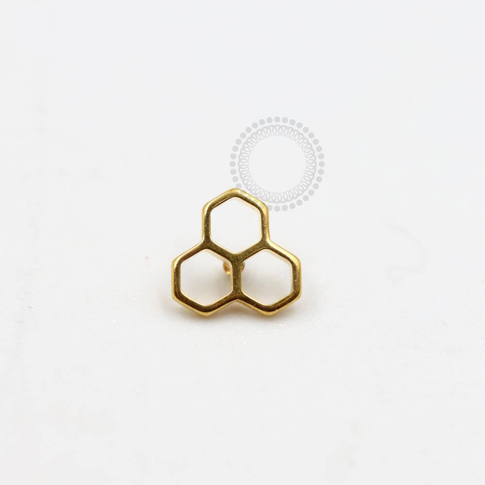 TN950 Flat Top Titanium Pvd Gold