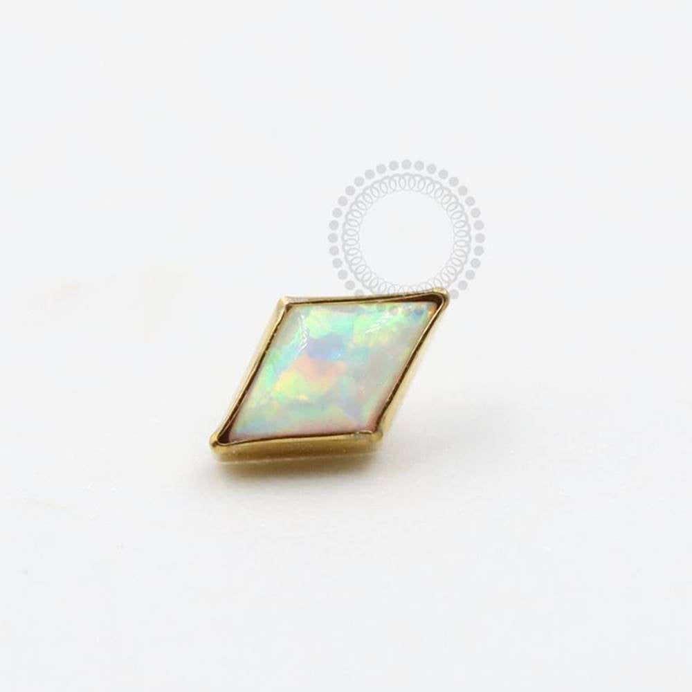 TN1022 Top Ship Opal Stone Titanium Pvd Gold