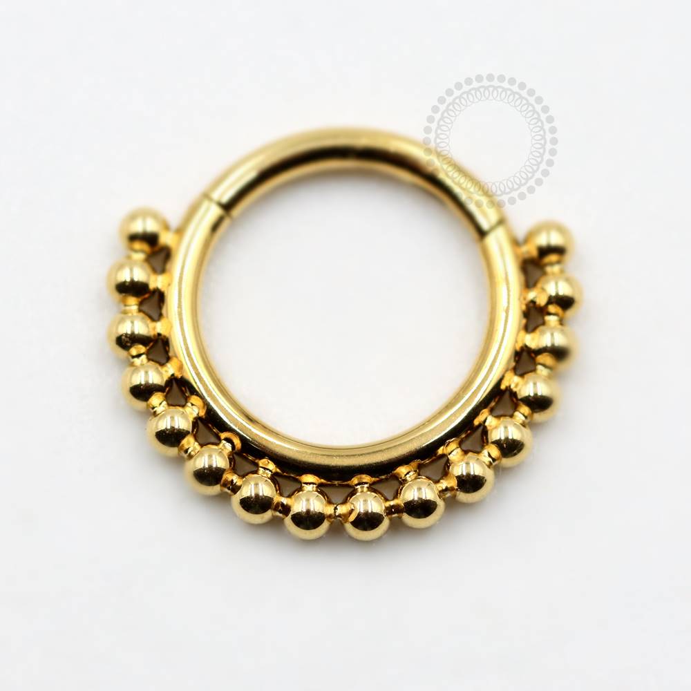 TN821 Multi Ball Segment Titanium Pvd Gold
