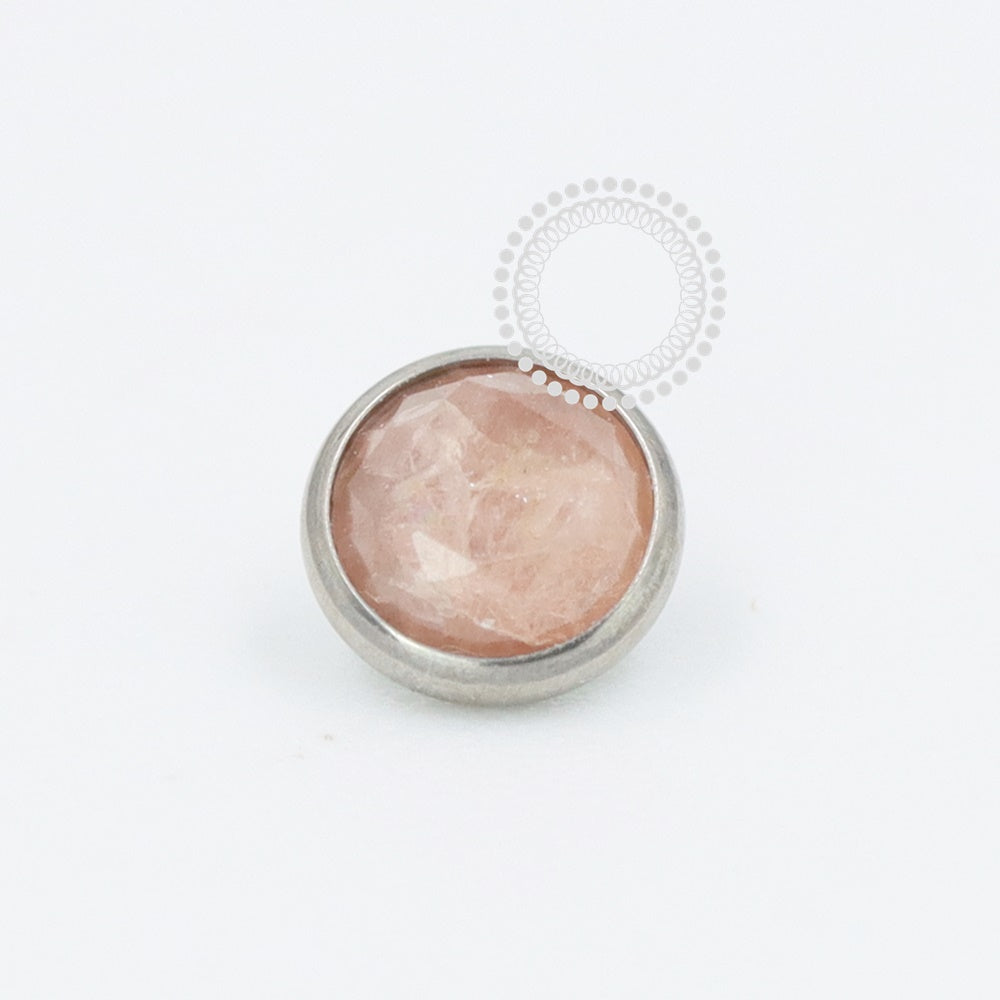TN1036 Microdermal Stone Argentine Rhodolite Titanium