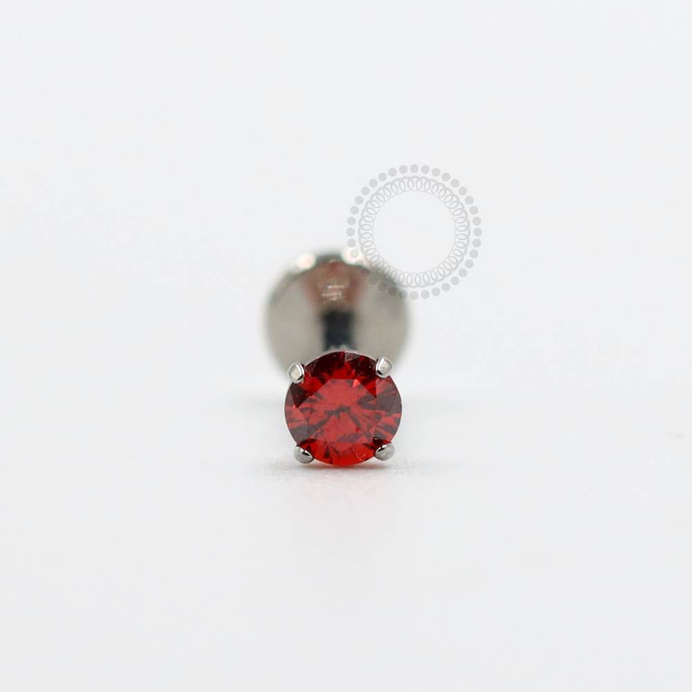 TN340 Ruby Titanium Colored Labret