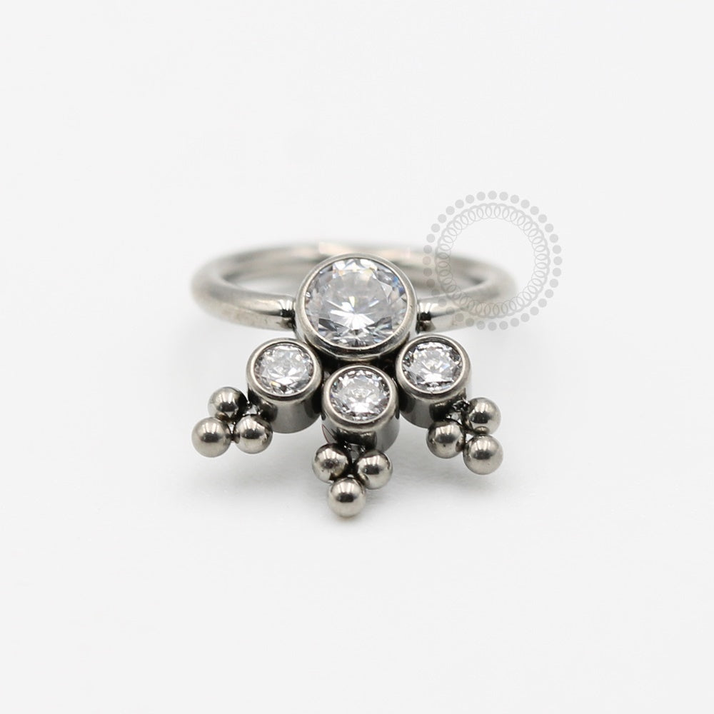 TN416 Captive 4 CZ Spheres Titanium