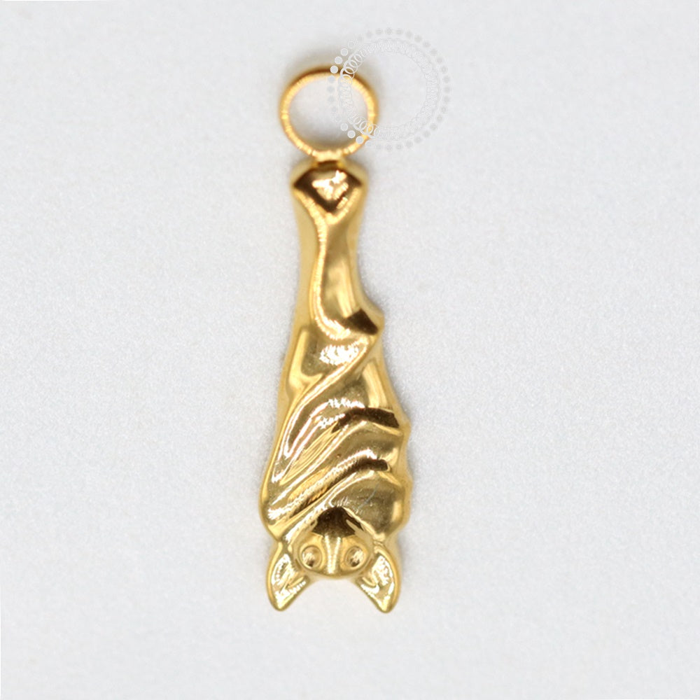 TN1110 Bat Pendant Titanium PVD Gold