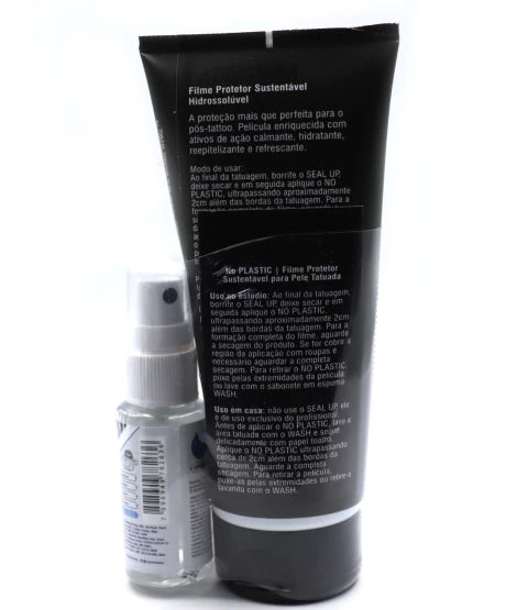 Kit Filme no plastic mboah + seal up - 200g | Filme Protetor Sustentável para Tattoo