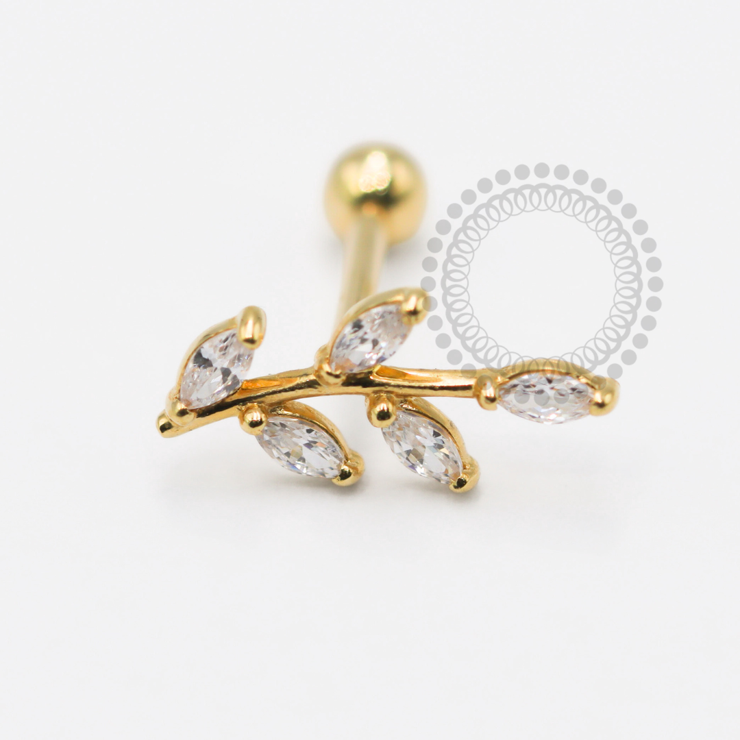 OR100 Microbell 5 Pétalas Ouro 18K