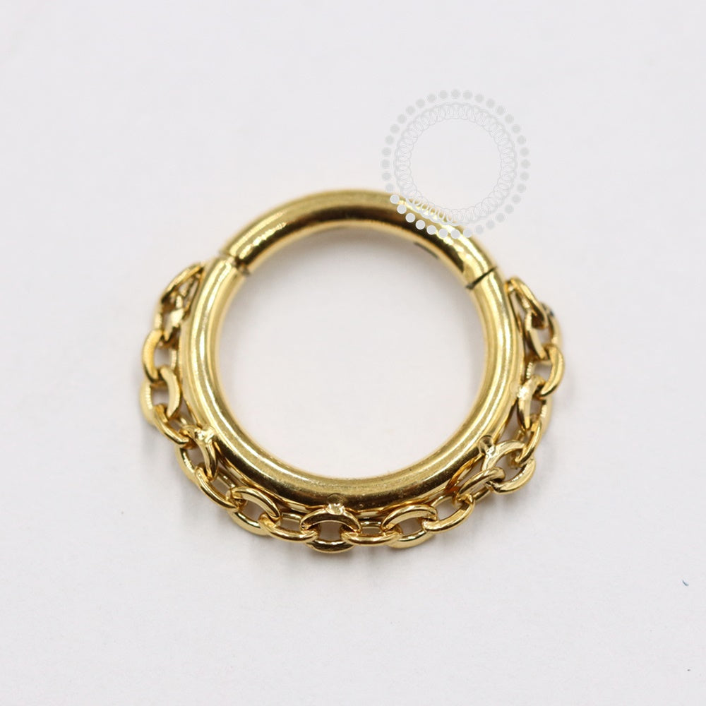 TN1092 Segment With Chain Titanium PVD Gold