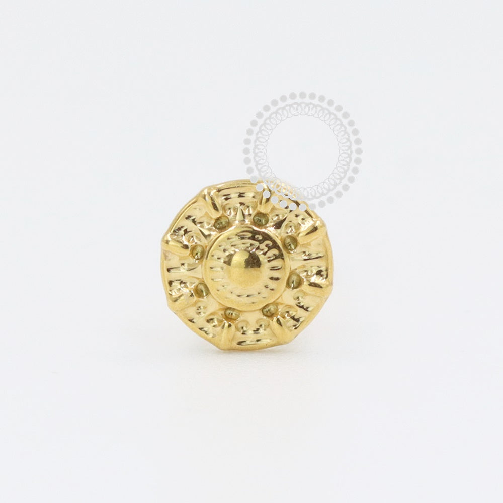 PVD108 Labret Sol Steel PVD Gold