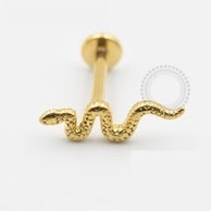 PVD85 Labret Cobra Steel Pvd Gold