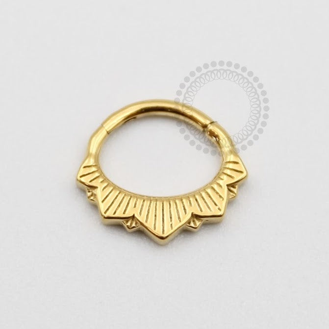 PVD38 Indian Segment (model 1) Steel Pvd Gold