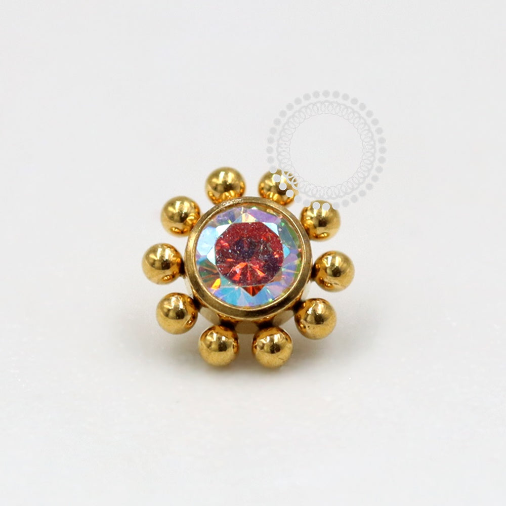 TN321 Topo sol Zirconia Titanium Boreal PVD Gold