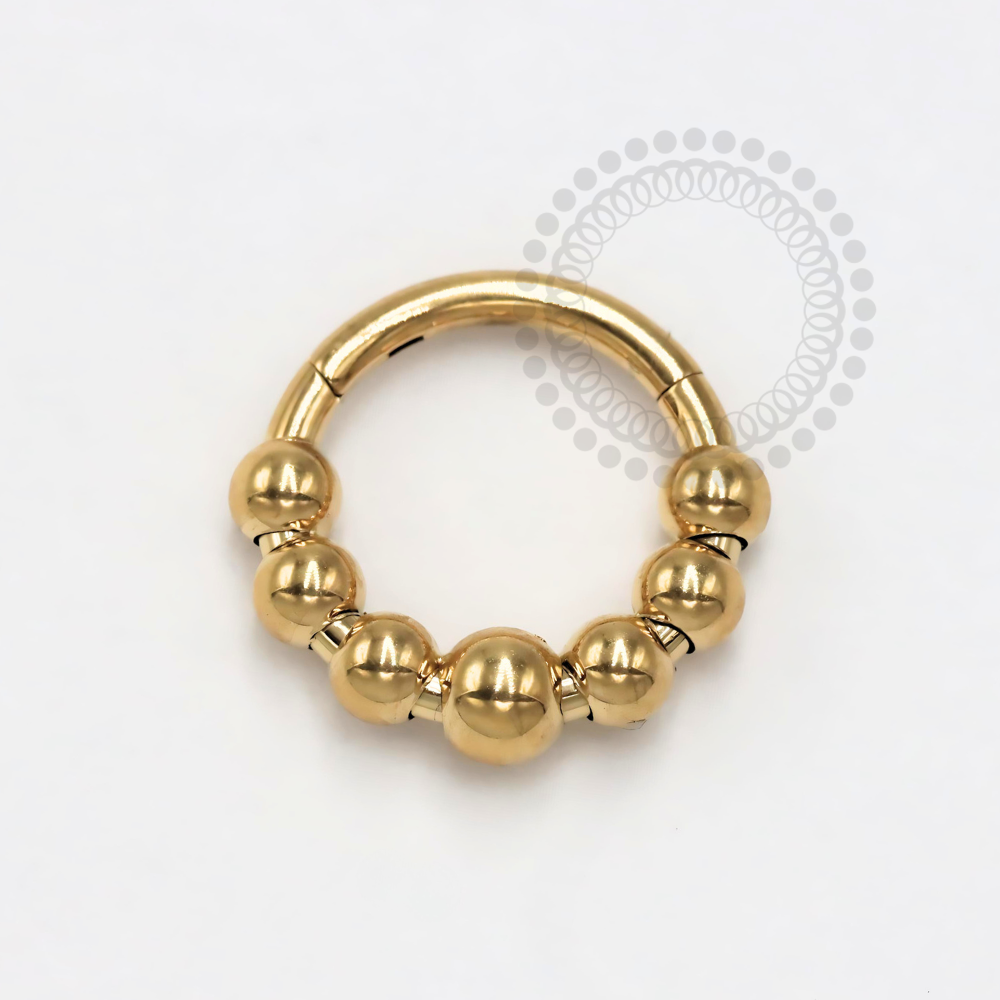 TN1199 Segment 7 Spheres Titanium PVD Gold