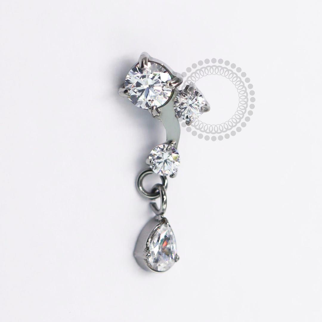 TN1664 Topo Gota De Luz Titânio ASTM F-136