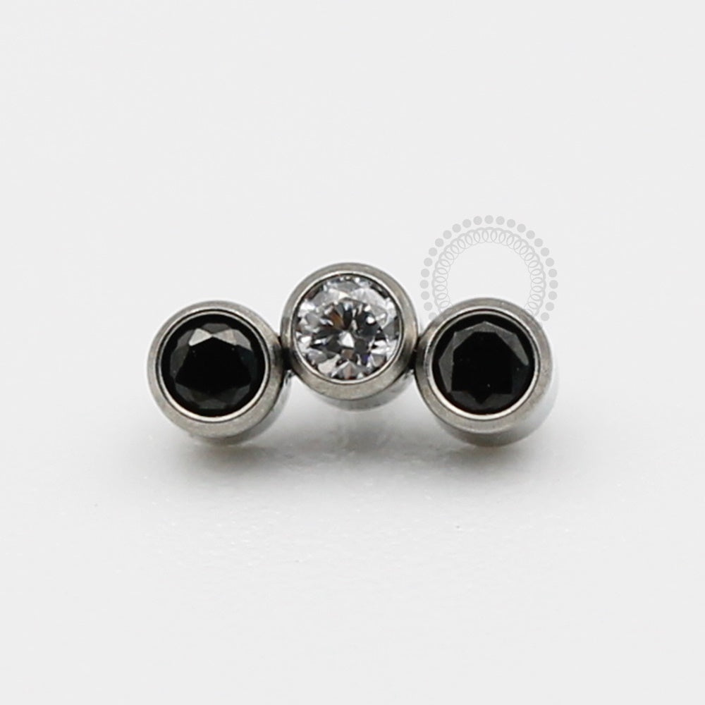 TN323 Topo Cluster 3 CZ (Modelo 3) Titânio