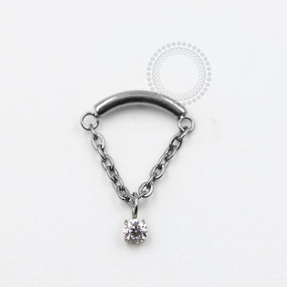 TN1021 Top Arch With Pendant Point Light Titanium