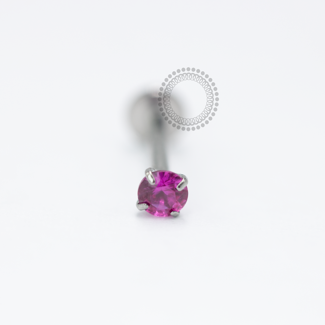 TN340 Labret Zirconia Colorida Titânio ASTM F136