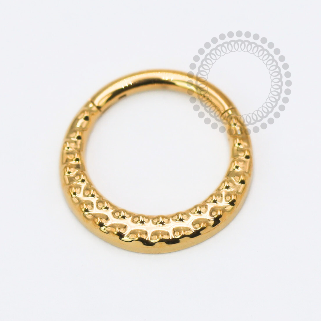 TN1778 Segmento Texturizado Titânio PVD Gold