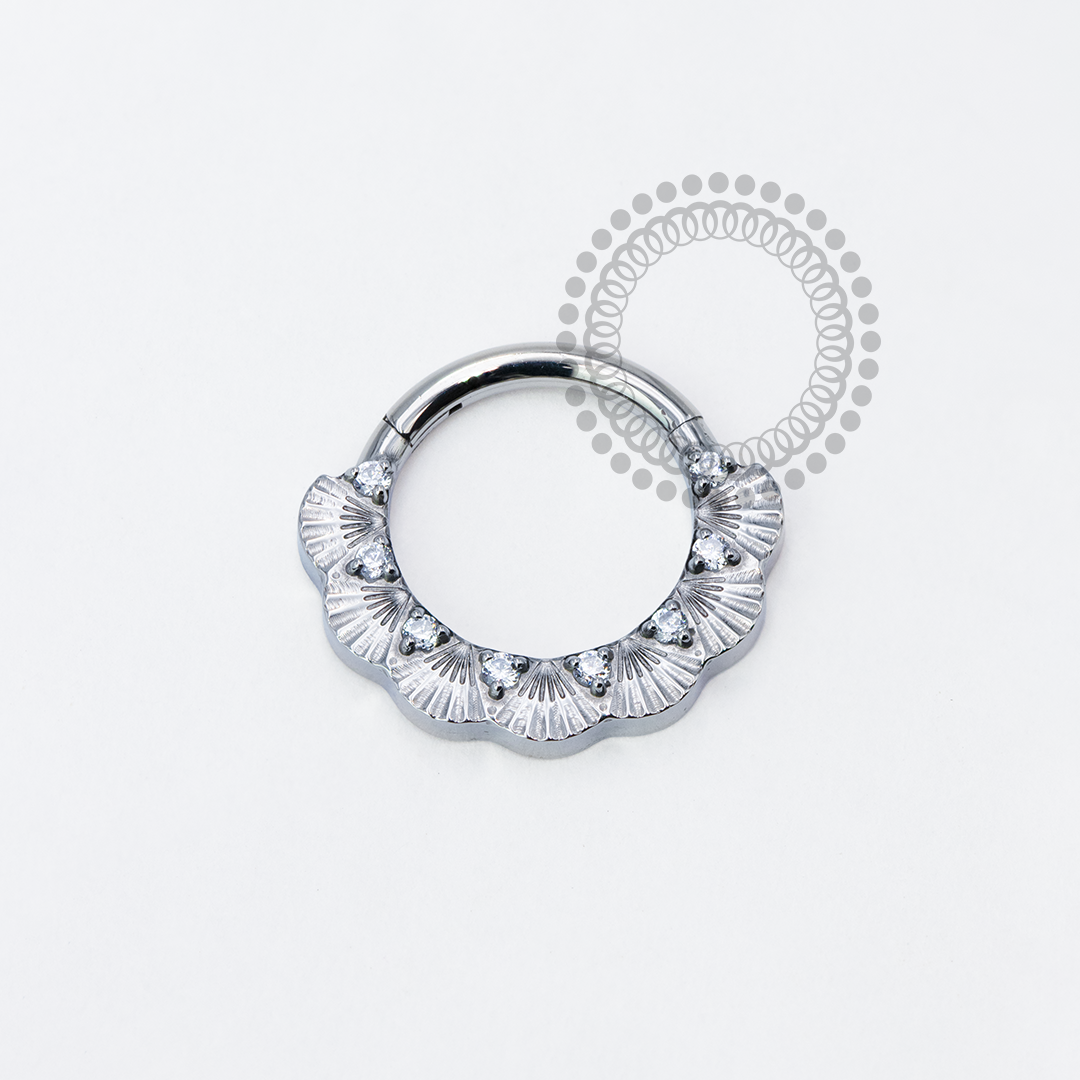 TN1947 Front Segment Shells CZ Titanium ASTM F-136