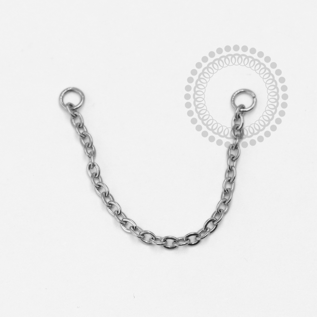TN1600 Chain 0.8mm Titanium ASTM F-136