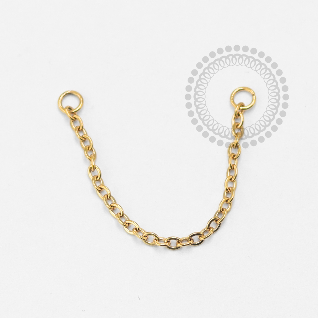 TN1601 Corrente 0.8mm Titânio PVD Gold