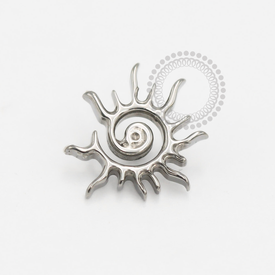 TN1881 Topo Sol Espiral Titânio ASTM F-136