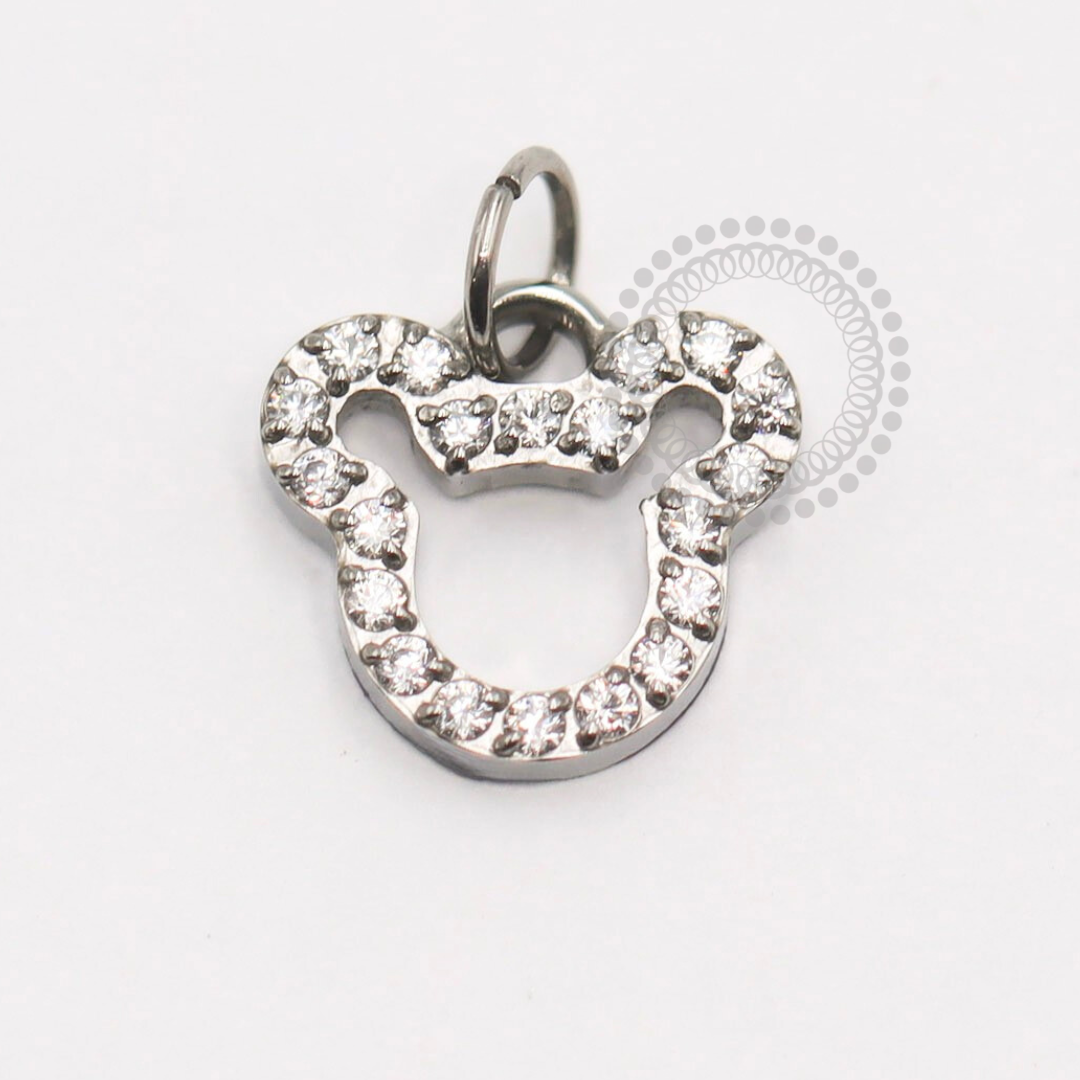 TN1903 Mickey Mouse Titanium Pendant ASTM F-136