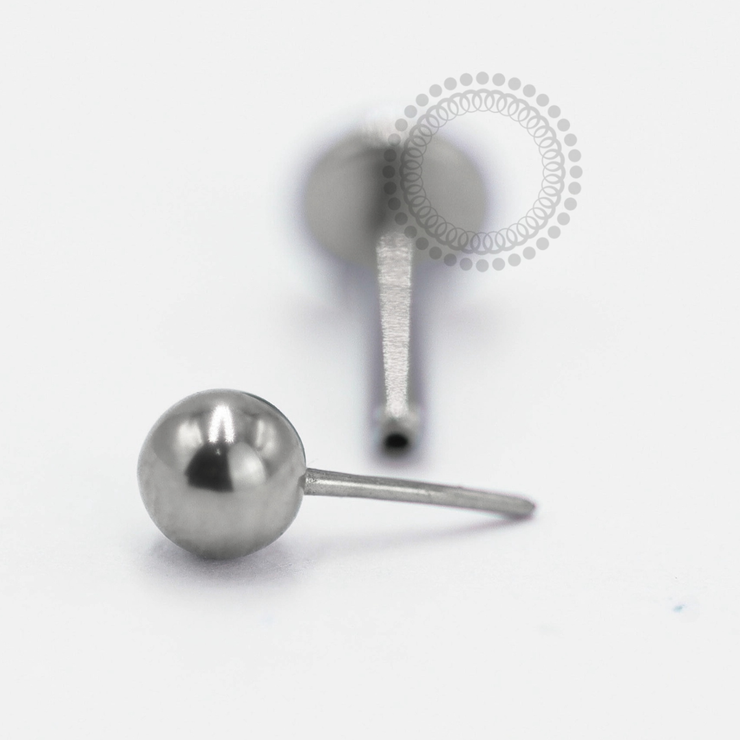 TN06 Labret Push Pin Titânio ASTM F-136