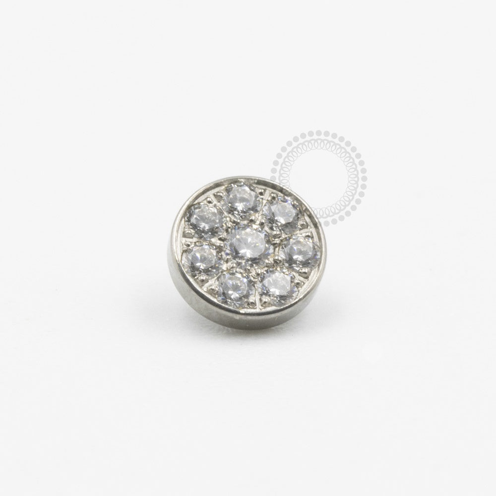 TN375 Topo Microdermal Disco Cravejado Titânio ASTM F-136