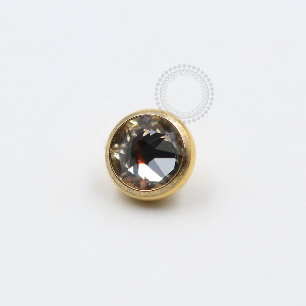 TN1623 Titanium PVD Gold Crystal Top