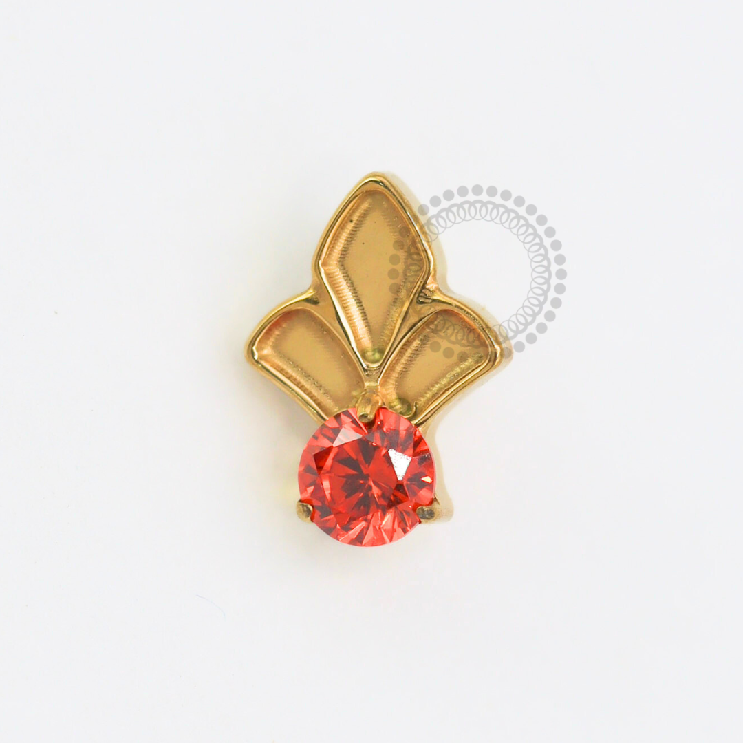 TN1797 Topo Coroa Inca Titânio PVD Gold