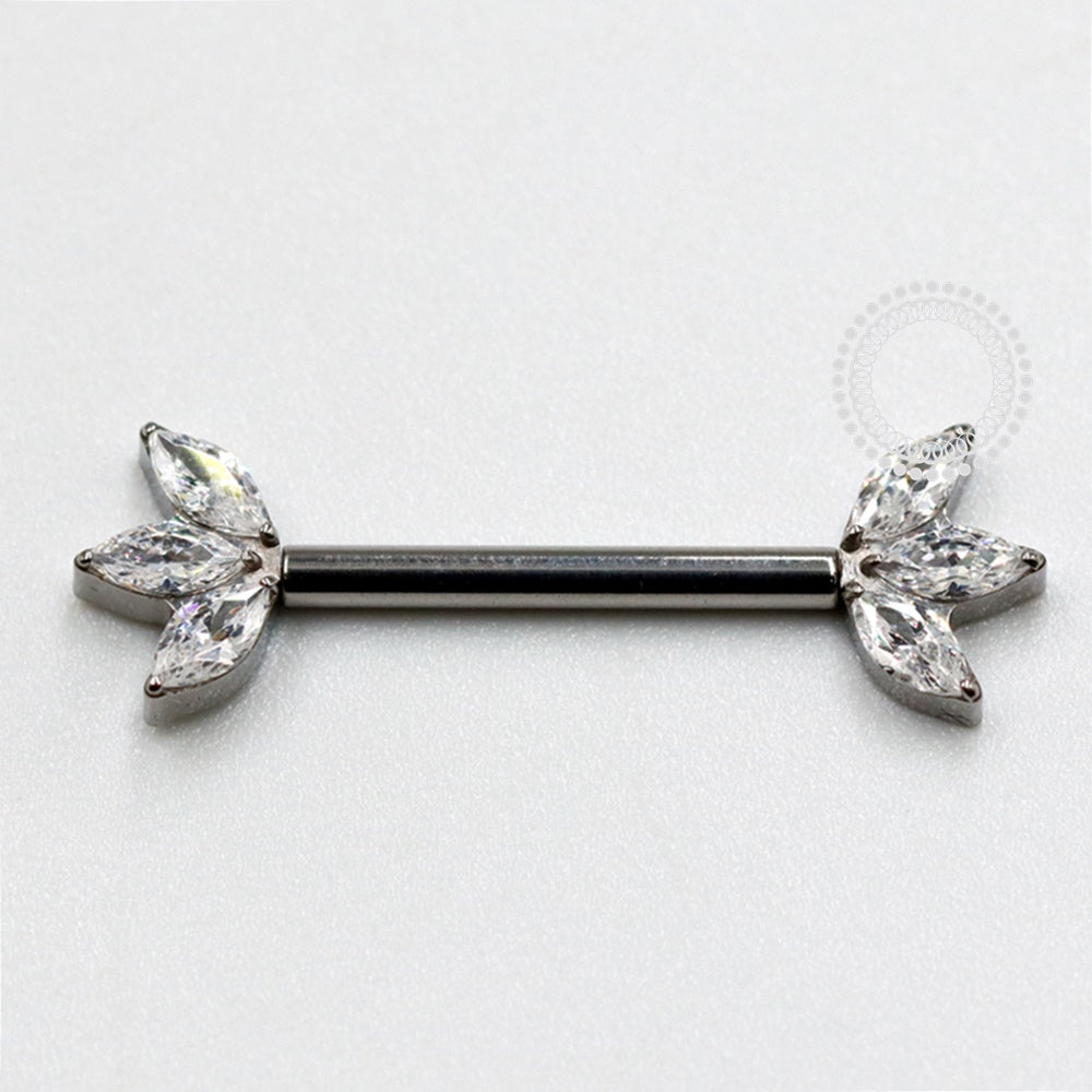 TN1125 Nipple 3 Navetes Push Pin Unilateral Titânio ASTM F136