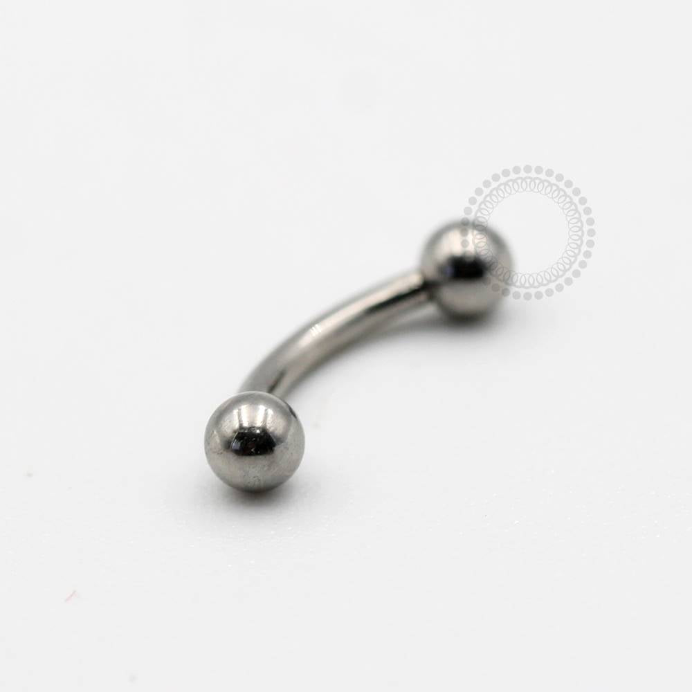 TN09 Micro Curved Barbell Titanium