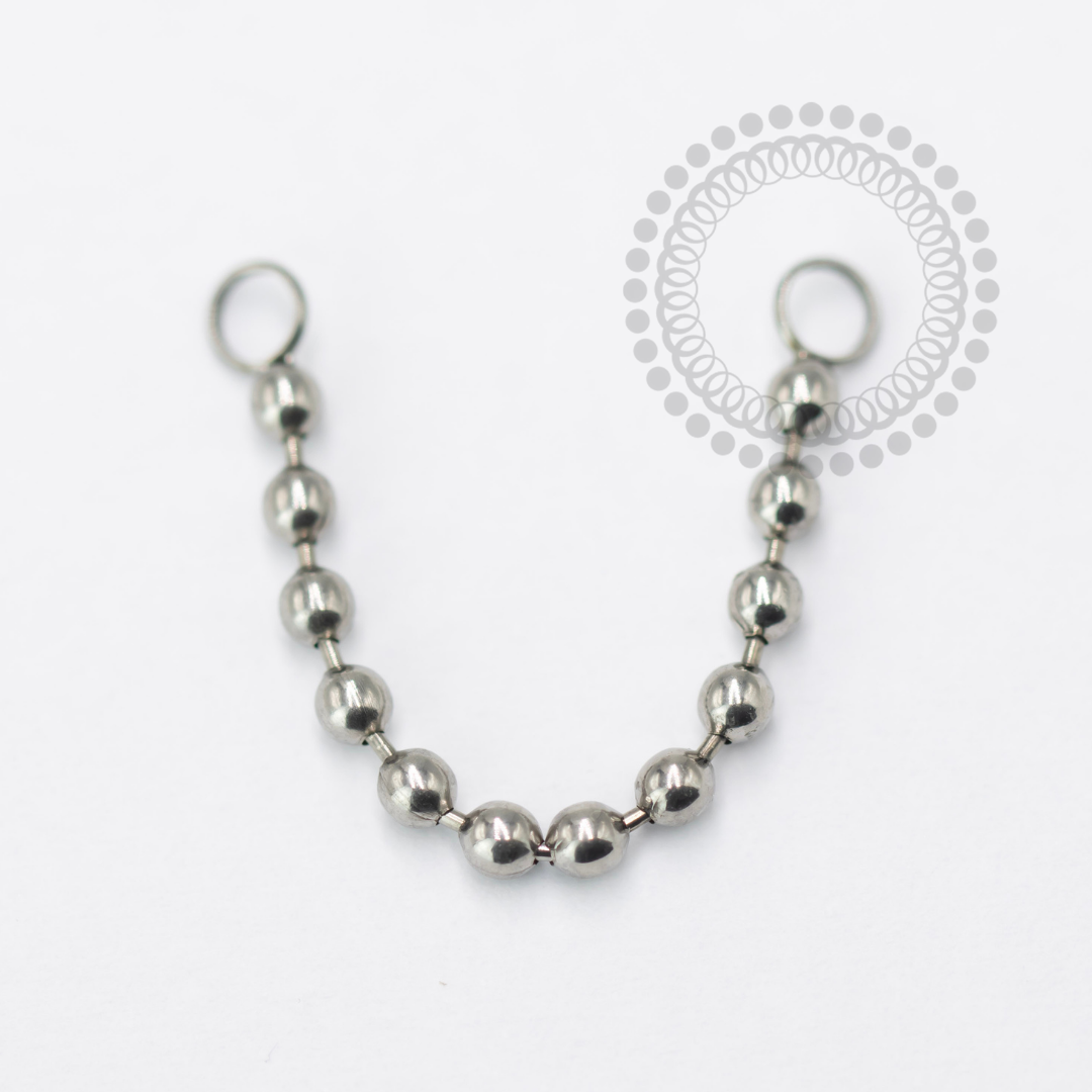 TN1637 Corrente de Esferas Titanio ASTM F136