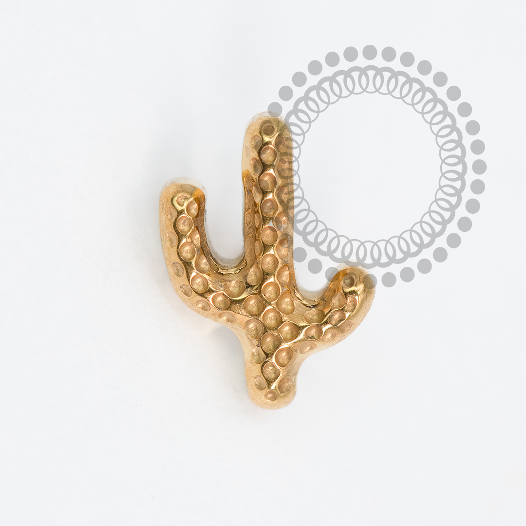 TN2010 Topo Cacto Titânio PVD Gold