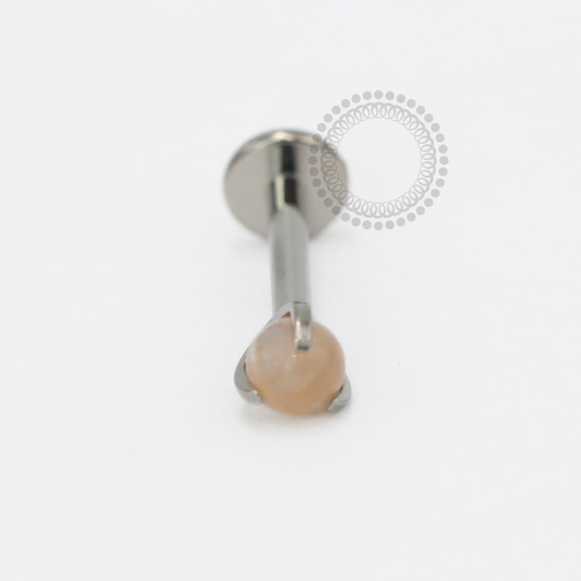TN1807 Labret Esfera Moon Laranja Titânio ASTM F-136
