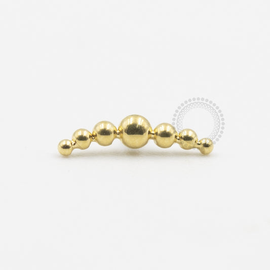 TN353 Topo Cluster 7 Esferas Titânio PVD Gold