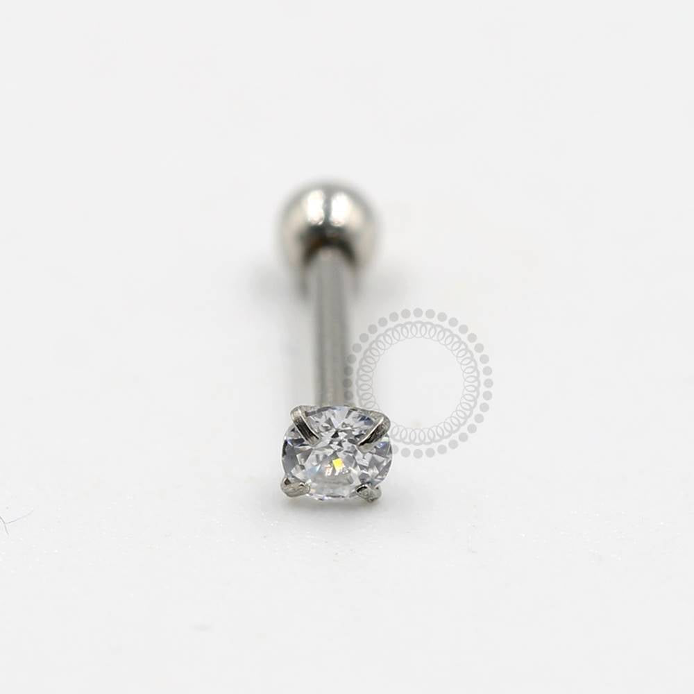 PB15 Piercing Microbarbell Zirconia Aço 316L