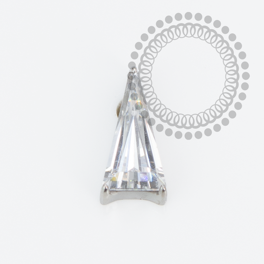 TN2214 Topo Triangular CZ Titanio ASTM F136