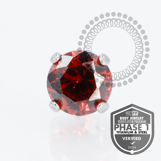 TT27 Topo Zirconia Red Rosca Titânio Mill ®