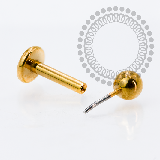 TN2142 Labret Push Pin Titânio PVD Gold