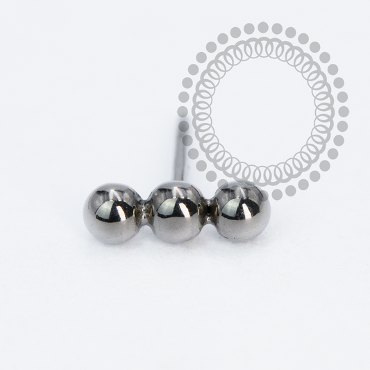 TN2222 Topo 3 Mini Esferas Push Pin Titânio ASTM F136