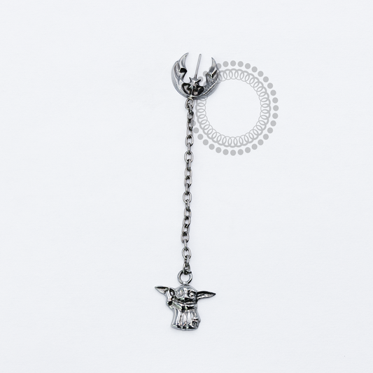 TN1943 Top Order Jedi Pendant Baby Yoda Titanium ASTM F-136 