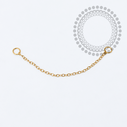 Corrente Fina 0.5mm Titânio PVD Gold
