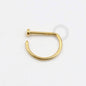 TN221 Nose ring titânio PVD Gold