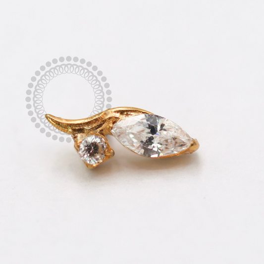 TN1758 Topo Tulipa Modelo 2 Titânio PVD Gold