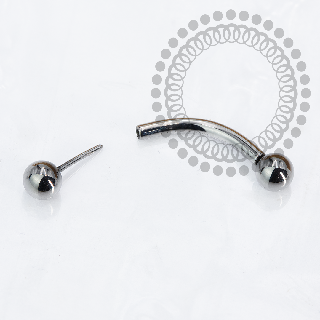TN2173 Microbell Curvo Push Pin Titânio ASTM F136