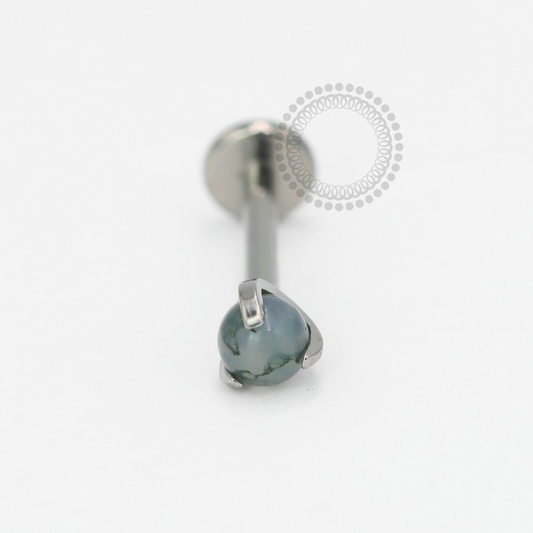 TN1805 Labret Esfera Ágata Sintetica Titânio ASTM F-136